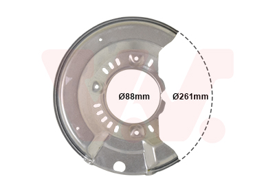 Splash Panel, brake disc - 5430371 VAN WEZEL