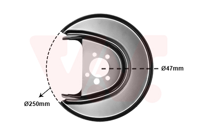 Splash Panel, brake disc - 5814373 VAN WEZEL