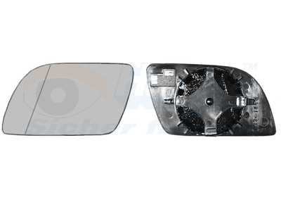 Mirror Glass, outside mirror - 5827831 VAN WEZEL