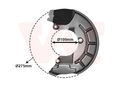 Splash Panel, brake disc - 5829371 VAN WEZEL