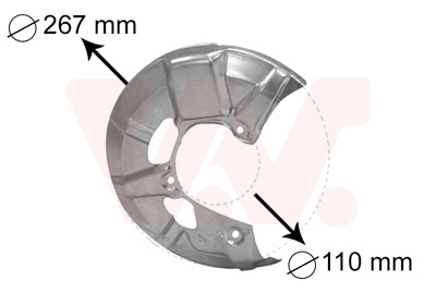 Splash Panel, brake disc - 5830372 VAN WEZEL