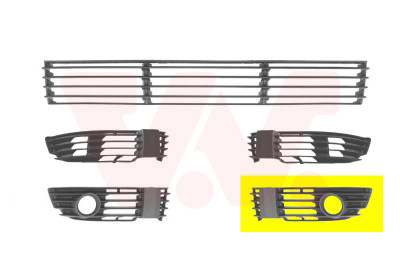 Griglia di ventilazione, Paraurti - 5837593 VAN WEZEL