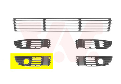 Ventilation Grille, bumper - 5837594 VAN WEZEL