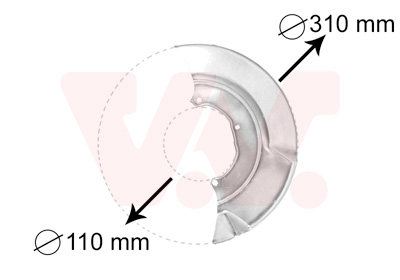 Отражатель, диск тормозного механизма - 5874371 VAN WEZEL