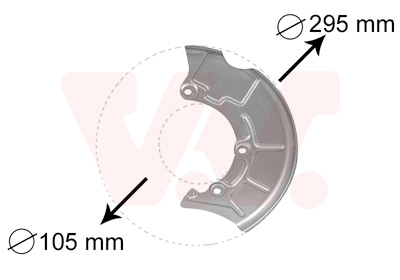 Splash Panel, brake disc - 5888371 VAN WEZEL