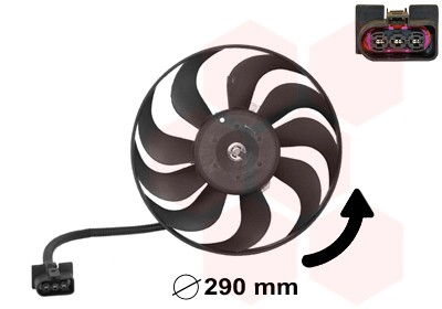 Fan, radiator - 5888745 VAN WEZEL