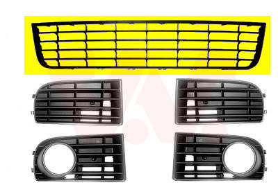 Ventilation Grille, bumper - 5894590 VAN WEZEL