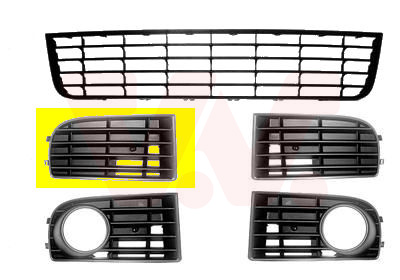 Ventilation Grille, bumper - 5894592 VAN WEZEL