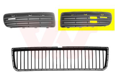 Ventilation Grille, bumper - 7621591 VAN WEZEL