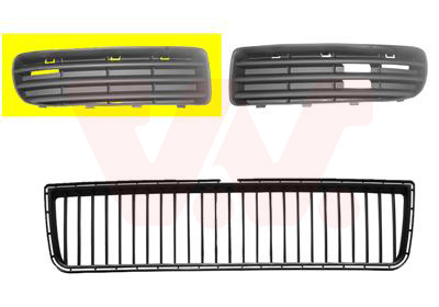 Ventilation Grille, bumper - 7621592 VAN WEZEL