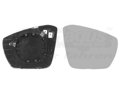 Spiegelglas, Außenspiegel - 7624838 VAN WEZEL
