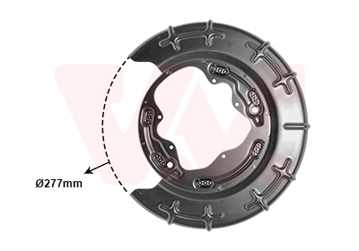 Splash Panel, brake disc - 8207373 VAN WEZEL