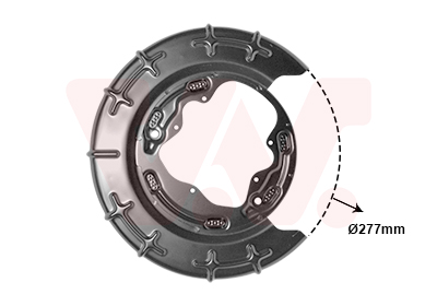 Отражатель, диск тормозного механизма - 8207374 VAN WEZEL