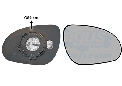 Vetro specchio, Specchio esterno - 8207836 VAN WEZEL