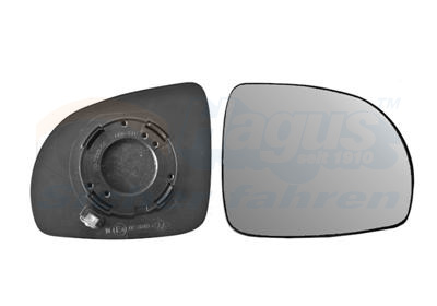 Mirror Glass, outside mirror - 8313831 VAN WEZEL