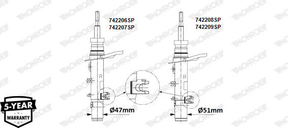 Shock Absorber - 742209SP MONROE