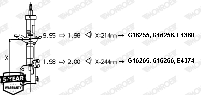Shock Absorber - G16255 MONROE