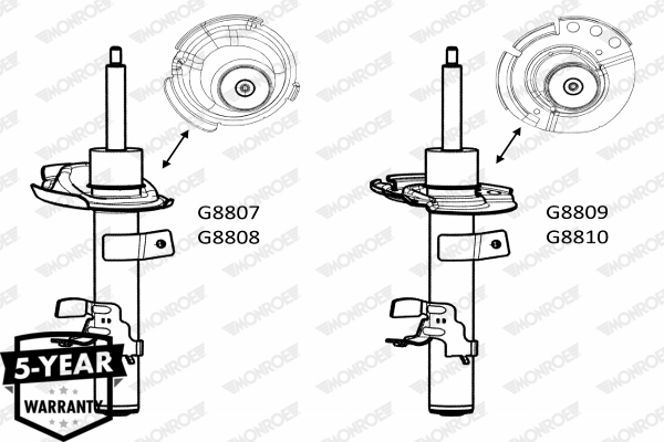 Shock Absorber - G8807 MONROE