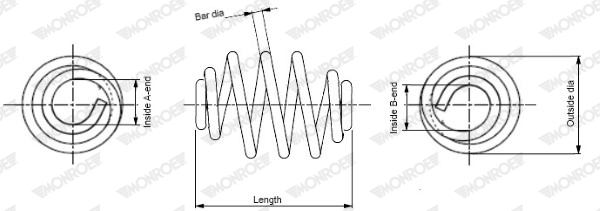 Coil Spring - SN3619 MONROE