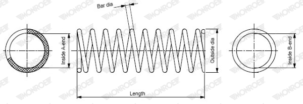 Coil Spring - SP3691 MONROE