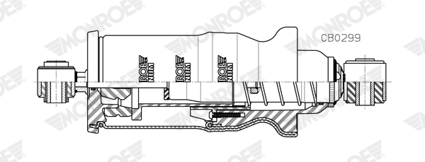 Shock Absorber, cab suspension - CB0299 MONROE