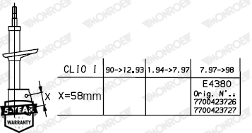 Shock Absorber - G7485 MONROE