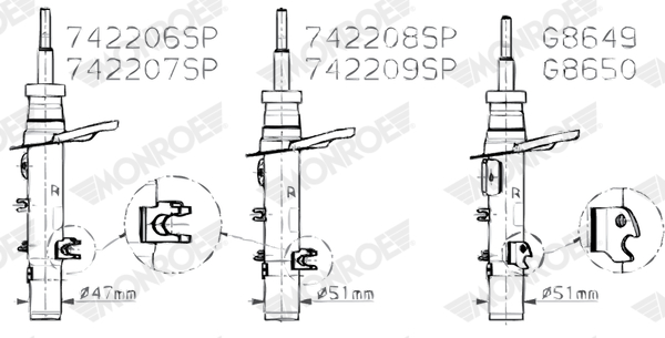 Shock Absorber - G8650 MONROE