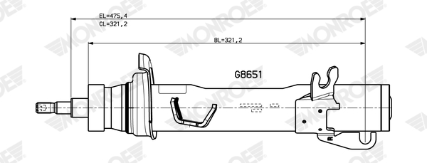 Shock Absorber - G8651 MONROE