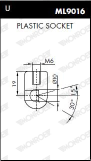 Gas Spring, boot-/cargo area - ML5152 MONROE