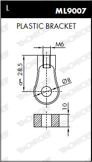 Газовая пружина, капот - ML5679 MONROE