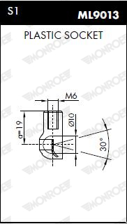 Gas Spring, boot-/cargo area - ML5690 MONROE