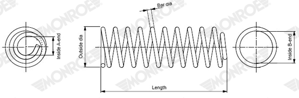 Coil Spring - SP4280 MONROE