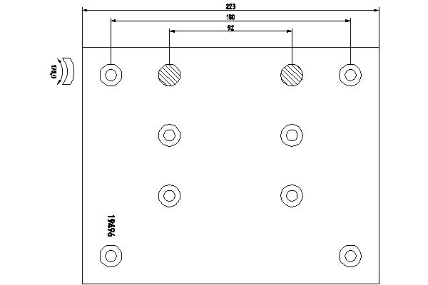 Brake Lining Kit, drum brake - 1949604 TEXTAR