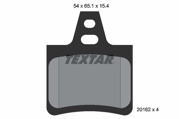 Brake Pad Set, disc brake - 2016203 TEXTAR