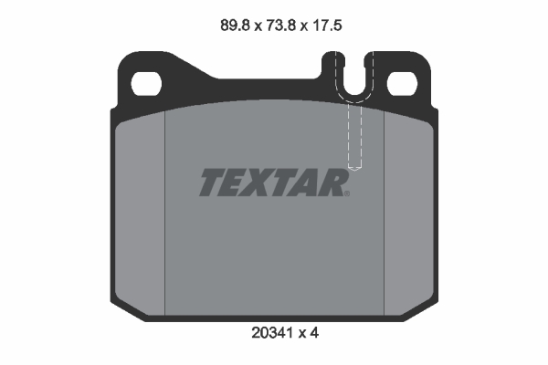 Brake Pad Set, disc brake - 2034110 TEXTAR