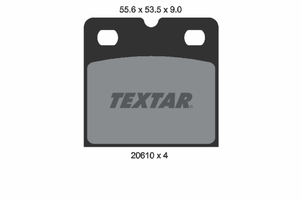 Brake Pad Set, disc parking brake - 2061005 TEXTAR