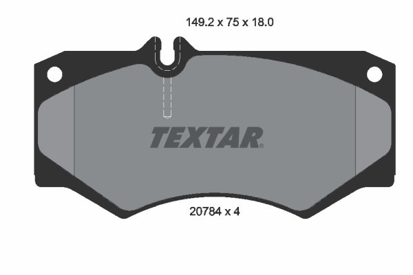 Brake Pad Set, disc brake - 2078401 TEXTAR