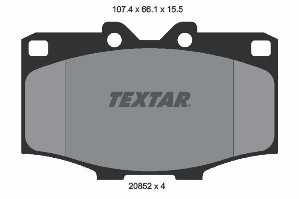 Brake Pad Set, disc brake - 2085201 TEXTAR