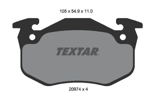 Kit pastiglie freno, Freno a disco - 2097401 TEXTAR