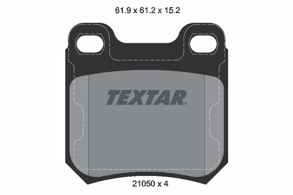 Brake Pad Set, disc brake - 2105002 TEXTAR