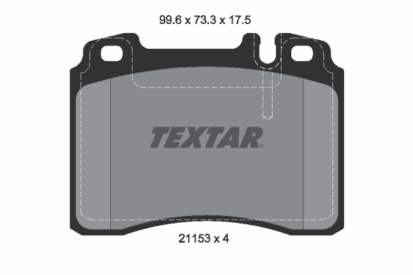 Brake Pad Set, disc brake - 2115307 TEXTAR