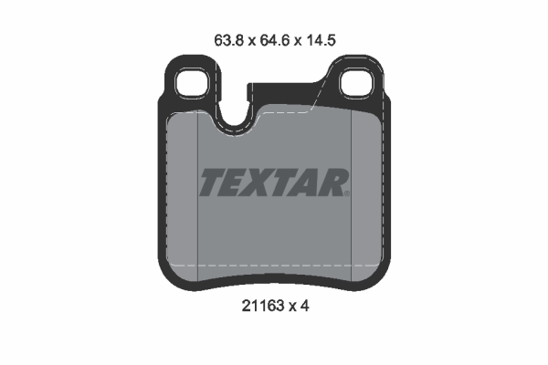 Kit pastiglie freno, Freno a disco - 2116301 TEXTAR