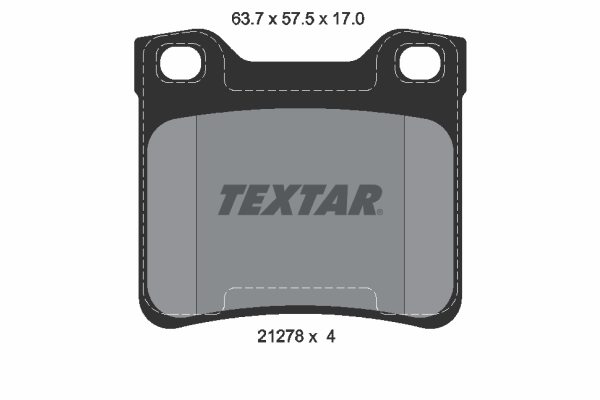 Brake Pad Set, disc brake - 2127803 TEXTAR