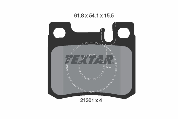 Brake Pad Set, disc brake - 2130103 TEXTAR