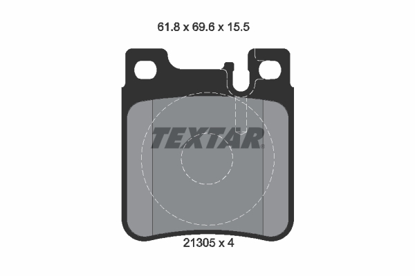 Brake Pad Set, disc brake - 2130501 TEXTAR