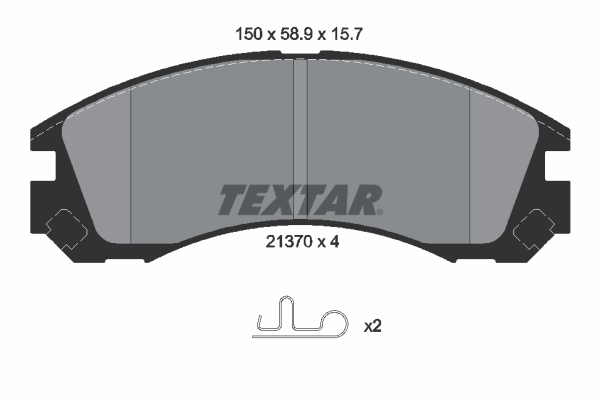 Kit pastiglie freno, Freno a disco - 2137001 TEXTAR