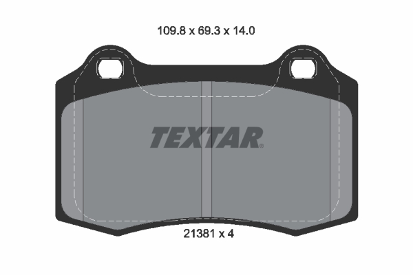 Brake Pad Set, disc brake - 2138104 TEXTAR