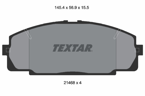 Brake Pad Set, disc brake - 2146801 TEXTAR