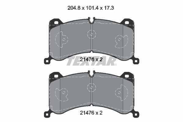 Brake Pad Set, disc brake - 2147601 TEXTAR