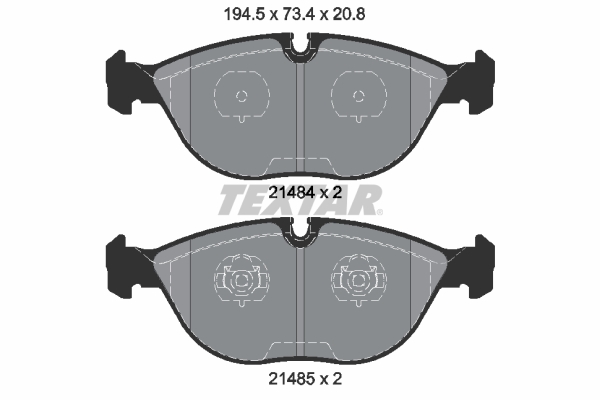 Kit pastiglie freno, Freno a disco - 2148401 TEXTAR
